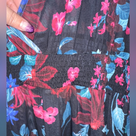 NWT- Plus Size Women’s Torrid Mesh Smock Waist Coverup Dress. Size 5X (28). - Picture 6 of 9